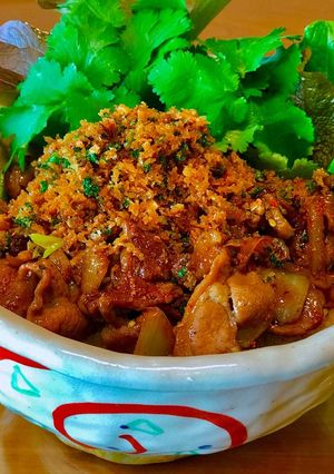 ラム丼 ニンニクパン粉掛け-レシピのメイン写真