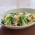 わたりがにと菜の花のリングイネの春パスタ
