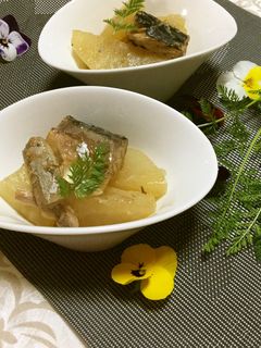 <簡単・作り置き>鯖味噌煮缶と大根煮-レシピのメイン写真