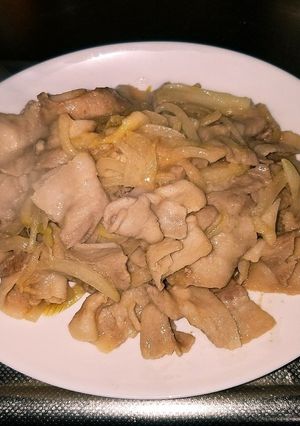 簡単！豚バラの生姜焼き(みそ味)-レシピのメイン写真