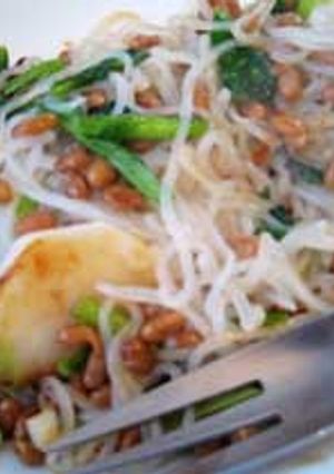 【ダイエット】納豆とかぶの白滝パスタ-レシピのメイン写真