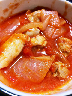 簡単!鶏肉のトマト煮込み-レシピのメイン写真