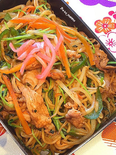 豆苗入り焼きそば-レシピのメイン写真