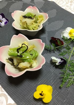 <作り置き>春キャベツと塩こんぶのナムル-レシピのメイン写真