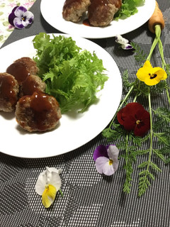 <簡単・作り置き>蓮根ハンバーグ-レシピのメイン写真