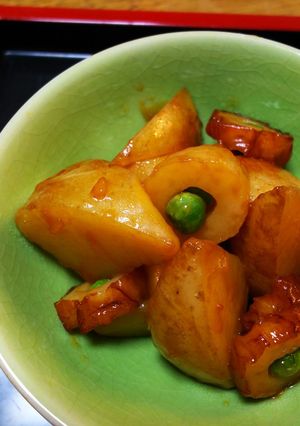 新じゃがとちくわの甘辛煮-レシピのメイン写真
