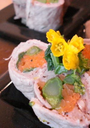 ✿菜の花の豚肉巻✿２種のつけダレで✿-レシピのメイン写真