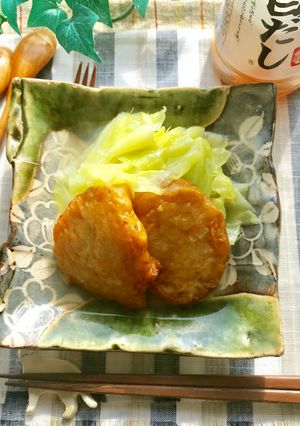 キャベツと野菜揚げ天!白だしさっと煮-レシピのメイン写真