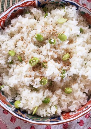 爽やかな枝豆のおこわ-レシピのメイン写真