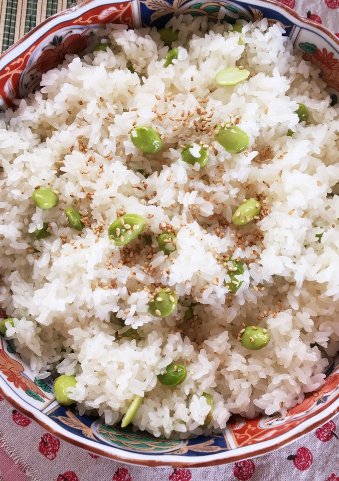 爽やかな枝豆のおこわ-レシピのメイン写真