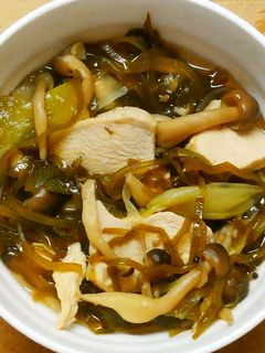 簡単✾鶏むね肉と切り昆布としめじの煮物❀-レシピのメイン写真