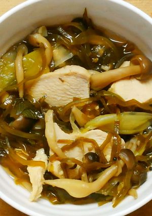 簡単✾鶏むね肉と切り昆布としめじの煮物❀-レシピのメイン写真