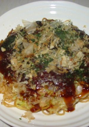 パスタでアレンジ☆広島焼き風!?-レシピのメイン写真