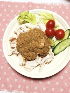 ムネ肉でもしっとり蒸し鶏-レシピのメイン写真
