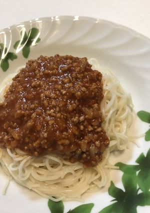 そうめんミートソース-レシピのメイン写真