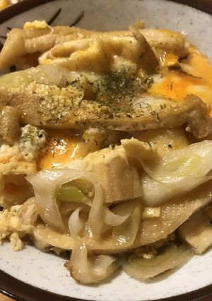 お揚げがあればできる☆きつね玉子丼-レシピのメイン写真