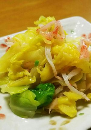 春キャベツとカニかまの甘酢和え-レシピのメイン写真