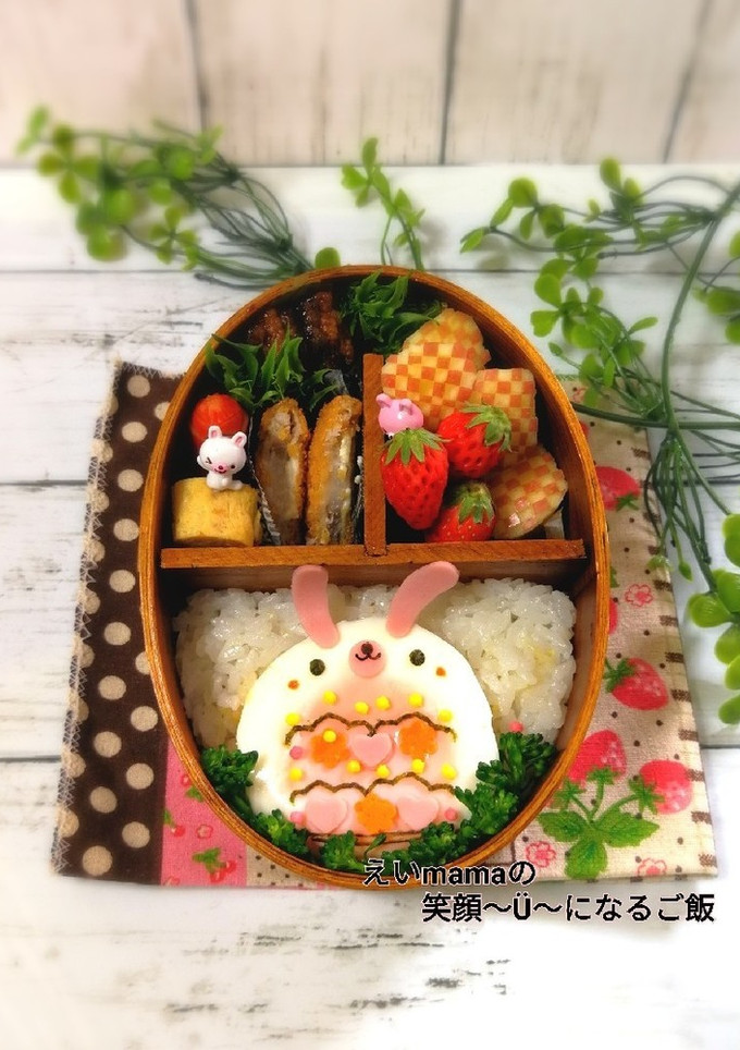 イースターエッグ☆目玉焼きde簡単うさぎ-レシピのメイン写真
