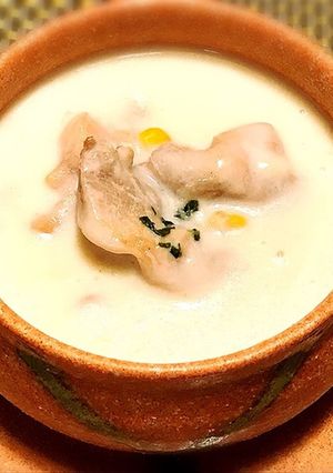 鶏もも肉のクリーム煮、翌日はスープに！-レシピのメイン写真
