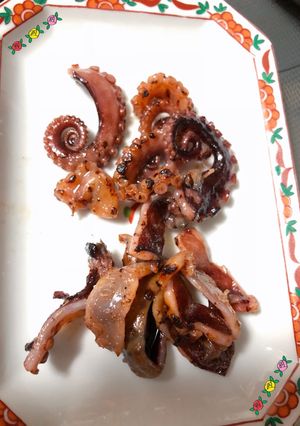 干しイイダコの焼き方〜(o˘◡˘o)♡-レシピのメイン写真