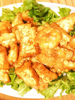海老と厚揚げのマヨケチャ中華風-レシピのメイン写真