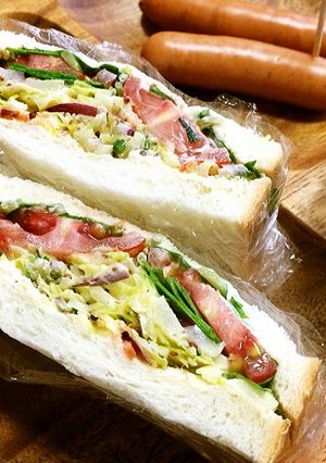 夢のコラボ☆「オシャレ野菜サンド♪」-レシピのメイン写真