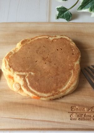 乳幼児おやつ 人参きなこパンケーキ-レシピのメイン写真