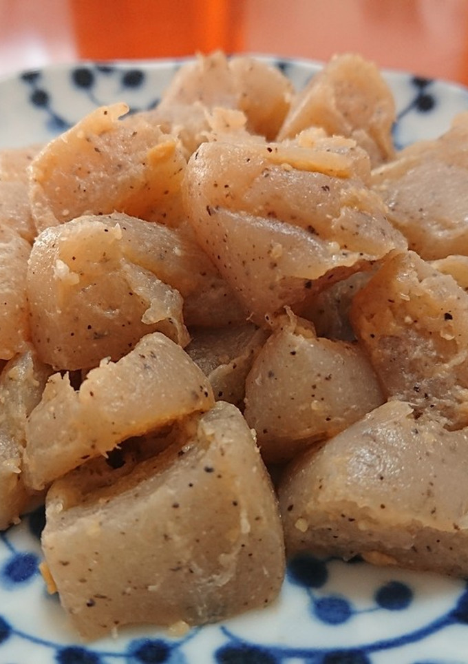 簡単時短！液みそ＆粉チーズ☆ちぎり蒟蒻煮-レシピのメイン写真