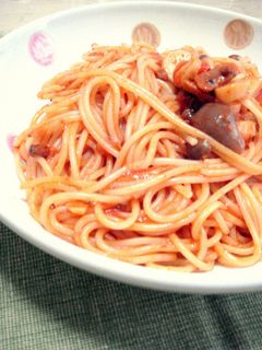 フレッシュトマトとキノコのパスタ”少女”-レシピのメイン写真