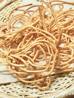 *マクロビ*カムートうどん塩かりんとう-レシピのメイン写真