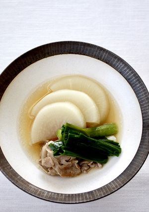 我が家の定番【大根と葉にんにくの薄口煮】-レシピのメイン写真