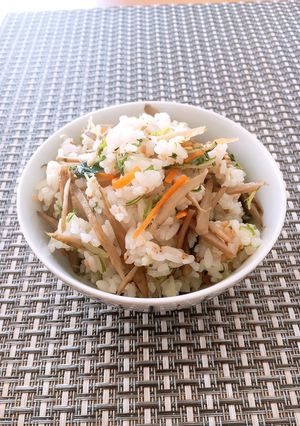 ◈のり塩きんぴらと水菜のシャキッ菜めし◈-レシピのメイン写真