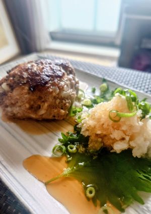 簡単♡鬼おろしポン酢の和風ハンバーグ-レシピのメイン写真