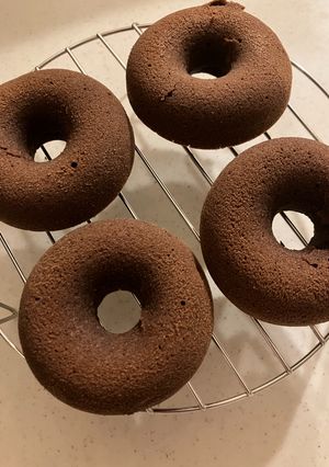 簡単☆米粉チョコ焼きドーナツ-レシピのメイン写真