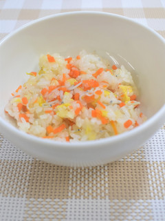 【離乳食完了期】野菜としらすの混ぜごはん-レシピのメイン写真