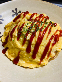 生クリーム入りの半熟オムライス-レシピのメイン写真