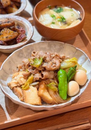 豚肉と厚揚げの肉豆腐-レシピのメイン写真