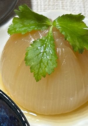 動脈硬化予防 丸ごと新玉ねぎの煮浸し-レシピのメイン写真