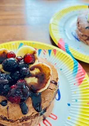 ブランチに☆バナナチョコパンケーキ🍌🍫🥞-レシピのメイン写真