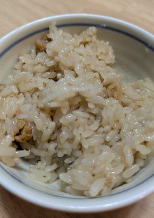【ごはん13】揚げ油の炊き込みご飯-レシピのメイン写真