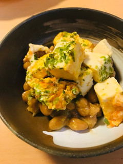 毎日の納豆●with玉子と豆腐の炒めもの-レシピのメイン写真