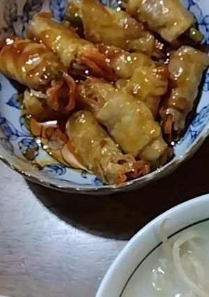 ベトナム風!豚肉巻きのマヨチリソース絡め-レシピのメイン写真