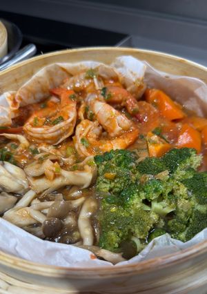 せいろで作るエビチリせいろ蒸し-レシピのメイン写真