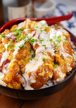 マヨソースが甘い🤭てりたまチキン南蛮丼🍚-レシピのメイン写真