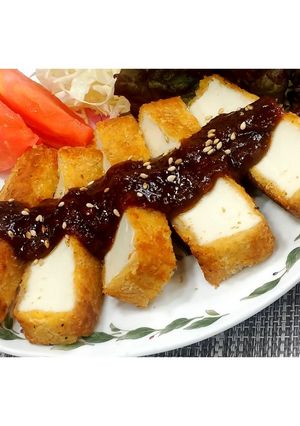 みそだれ!味噌カツ風厚揚げ★動画あり★-レシピのメイン写真
