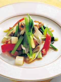 青菜と鶏肉のオイスター炒め-レシピのメイン写真