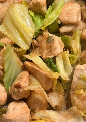 鶏むね肉とキャベツのトンテキ風-レシピのメイン写真