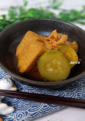 厚揚げとズッキーニのキムチ煮-レシピのメイン写真