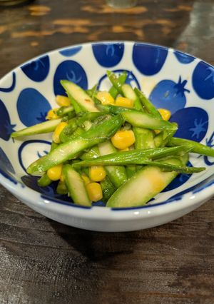 アスパラとコーンの味噌炒め-レシピのメイン写真