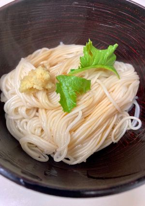 私の爆速まかない飯(生醤油そうめん)-レシピのメイン写真